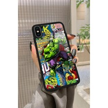 Snacase Apple iPhone Xs Max Uyumlu Hulk Tasarımlı Glossy Silikon Kılıf