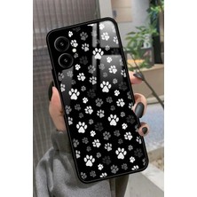 Snacase Omix X5 Uyumlu Siyah-Beyaz Kedi Patisi Tasarımlı Glossy Silikon Kılıf