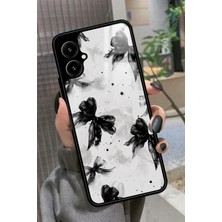 Snacase Omix X5 Uyumlu Siyah Kurdele Tasarımlı Parlak Silikon Kılıf