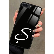 Snacase Apple iPhone 8 Plus Uyumlu Ş Harfi Yazılı Parlak Silikon Kılıf