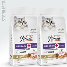 Felicia Urinary Care Sterilised Somonlu Kısırlaştırılmış Kedi Maması 2kg x 2 Adet