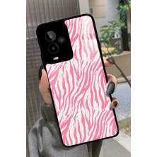 Snacase General Mobile Gm 24 Pro Uyumlu Pembe Zebra Tasarımlı Parlak Silikon Kılıf