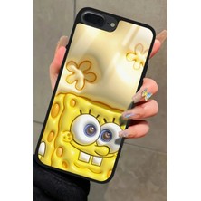 Snacase Apple iPhone 7 Plus Uyumlu Sunger Bob Tasarımlı Parlak Silikon Kılıf