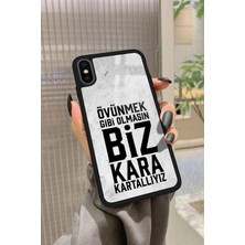 Snacase Apple iPhone Xs Max Uyumlu Taraftar Sözü Yazılı Parlak Silikon Kılıf