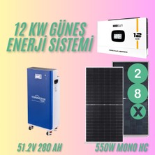 Gedik Enerji Teknolojileri 15.4 Kw Off-Grid Güneş Enerjisi Paketi – 12KW Mexxsun Inverter + 15.4kw Panel + 14.3kwh Lityum Batarya