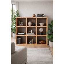 Defne 9 Raflı Kitaplık Atlantik Çam