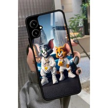 Snacase Omix X3 Uyumlu Tom And Jerry Tasarımlı Parlak Silikon Kılıf