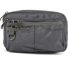 Necati Çanta Sürdürülebilir Şıklık: Çok Gözlü Su Geçirmez Doğa Dostu Bel Çantası Gri