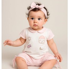 Jolly Joy Hı House Kız Bebek Alt Üst Takım - Pudra - 12 - 18 Ay Pudra