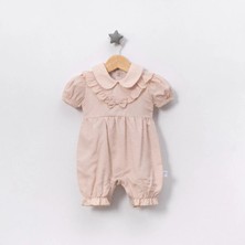 Jolly Joy Puanlı Tüllü Kız Tulum - Bej - 6 - 9 Ay Bej