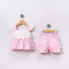 Jolly Joy Pretty Gırl Kız 2 Li Alt Üst Takım - Pembe - 9 - 12 Ay Pembe