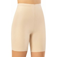 Emfure Yüksek Bel Lazer Kesim Külot Görünmez Boxer Ten Rengi Kaymaz Korse Silikonlu Şort