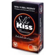 Silky Kiss Maximum 12'li Tırtıklı Prezervatif 4 Adet