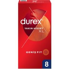 Durex Yakın Hisset Xl Prezervatif 8'li 5 Adet
