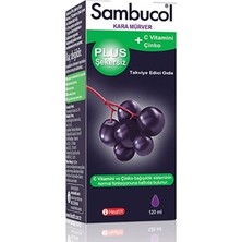 Sambucol Plus Şekersiz Kara Mürver Ekstraktlı Şurup 120 ml + C Vitamini + Çinko