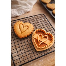 Günyan Store Kalp Desenli Kurabiye Kalıbı