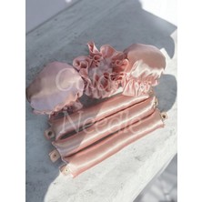 Özbience 3'lü Boneli Çıtçıtlı Bigudi Seti, Isısız Saç Şekillendirici Pudra