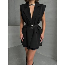 Arzu Has Butik Yeni Sezon Kemerli Oversize Yelek