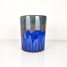 Emel Ceramics Tyche – Işıltı Serisi El Yapımı Seramik Espresso Bardağı, Kristal Kesimli Detay, 200 ml