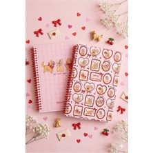 Victoria's Journals A5 Spiralli Okul Defteri 2’li Set – Çizgili, Soft Touch Kapak