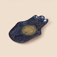 Matmel Deco Rabia Eli Dekoratif Tabak - Lacivert - 22X15 cm