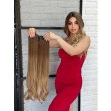 Özbience Geniş Dalgalı Yarımay ve Yan Çıtçıtlı Ombreli Şık Takı Seti