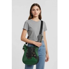 Thedebbağ Gerçek Deri Ayarlanabilir Omuz Askı Gitar Çanta El Dikişi