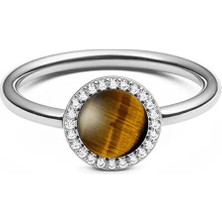 Daniel Wellington Audrey Ring Tiger Eye Silver