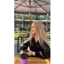 Özbience Bal Köpüğü Yarımay Düz Saç Postiş 60 cm 135 gr Çıtçıtlı, Isıya Dayanıklı