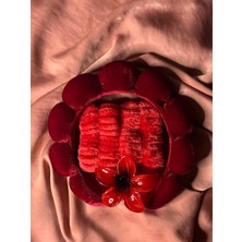 Adaa Gift Adaa Gıft Kadın Pofuduk Taçlı Peluş Bileklikli Lotus Tokalı Yüz Yıkama Seti - Spa Seti