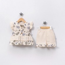 Jolly Joy Flower Valley Kız Bebek Alt Üst Takım - Yeşil - 6 - 9 Ay Yeşil