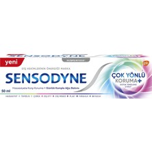 Sensodyne Çok Yönlü Koruma + Geliştirilmiş Beyaz Diş Macunu 50 ml 5 Adet