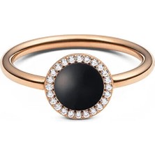 Daniel Wellington Audrey Ring Black Agathe Rose Gold