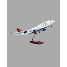 Rakun Home 1/135 Delta Airlines Boeing 747 – 47 cm Model Uçak Maketi