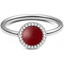 Daniel Wellington Audrey Ring Red Agathe Silver