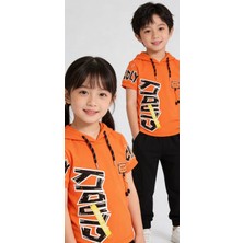 Petitox Life Gldly Baskılı Kapşonlu T-Shirt(3-4-5-6-7 yaş)