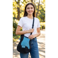 Thedebbağ Gerçek Deri Ayarlanabilir Omuz Askı Gitar Çanta El Dikişi