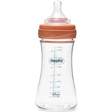 Mooma Neutra Tritan Biberon 250 ml 6-18 Ay Orta Akış Mercan Pembe (4 Adet)