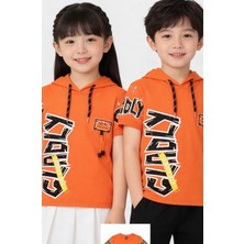 Petitox Life Gldly Baskılı Kapşonlu T-Shirt(3-4-5-6-7 yaş)