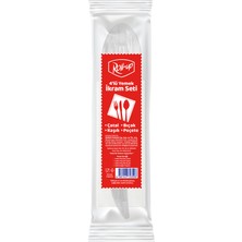 Roll-Up Çatal Kaşık Bıçak Peçete 4'lü Set
