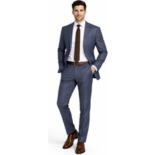 Suitmen Erkek Armürlü 4 Drop Çift Yırtmaçlı Takım Elbise BGL-ST05330