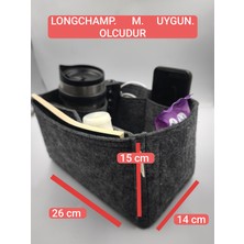 Marjinal W Club Tek Suluklu  Long... M Canta  Icın Duzenleyıcı Organızer Fume Renk  26 x 15 x 14  Olculu  ( Uzunluk  x Yukseklık x Genıslık )