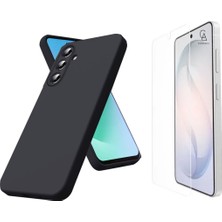Coolacs Samsung Galaxy S26 Plus ile Uyumlu Kılıf Esnek Premium Telefon Kılıfı ve Temperli Cam Ekran Koruyucu
