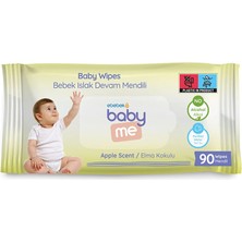 Molfix Elma Kokulu Islak Devam Mendili 90 Adet (2 Adet)