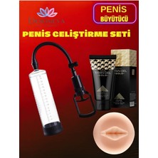 aşkın deposu geliştirme seti | vakumlu pompası ve ttan jel gold bakım kremi | daha büyük, daha sert, daha güçlü | erkeklere özel cinsel sağlık ve performans arttırıcı set  başlıklı özel