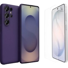 Coolacs Samsung Galaxy S26 Ultra ile Uyumlu Kılıf Esnek Premium Telefon Kılıfı ve Temperli Cam Ekran Koruyucu