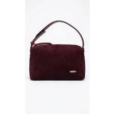 Heybe Shop Kadın Süet Dokulu Baget Ayarlanabilir Askılı El ve Omuz Çantası