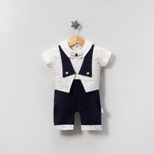 Jolly Joy Cepkenli Desenli Erkek Bebek Tulum - Lacivert - 6 - 9 Ay Lacivert