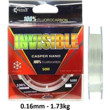 Captain Invisible Casper Nano 50M 0.16MM %100 Fluorocarbon Misina