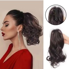 Özbience Doğal Görünüm Postiş Mandallı Tokalı At Kuyruğu ve Topuz Yapımı